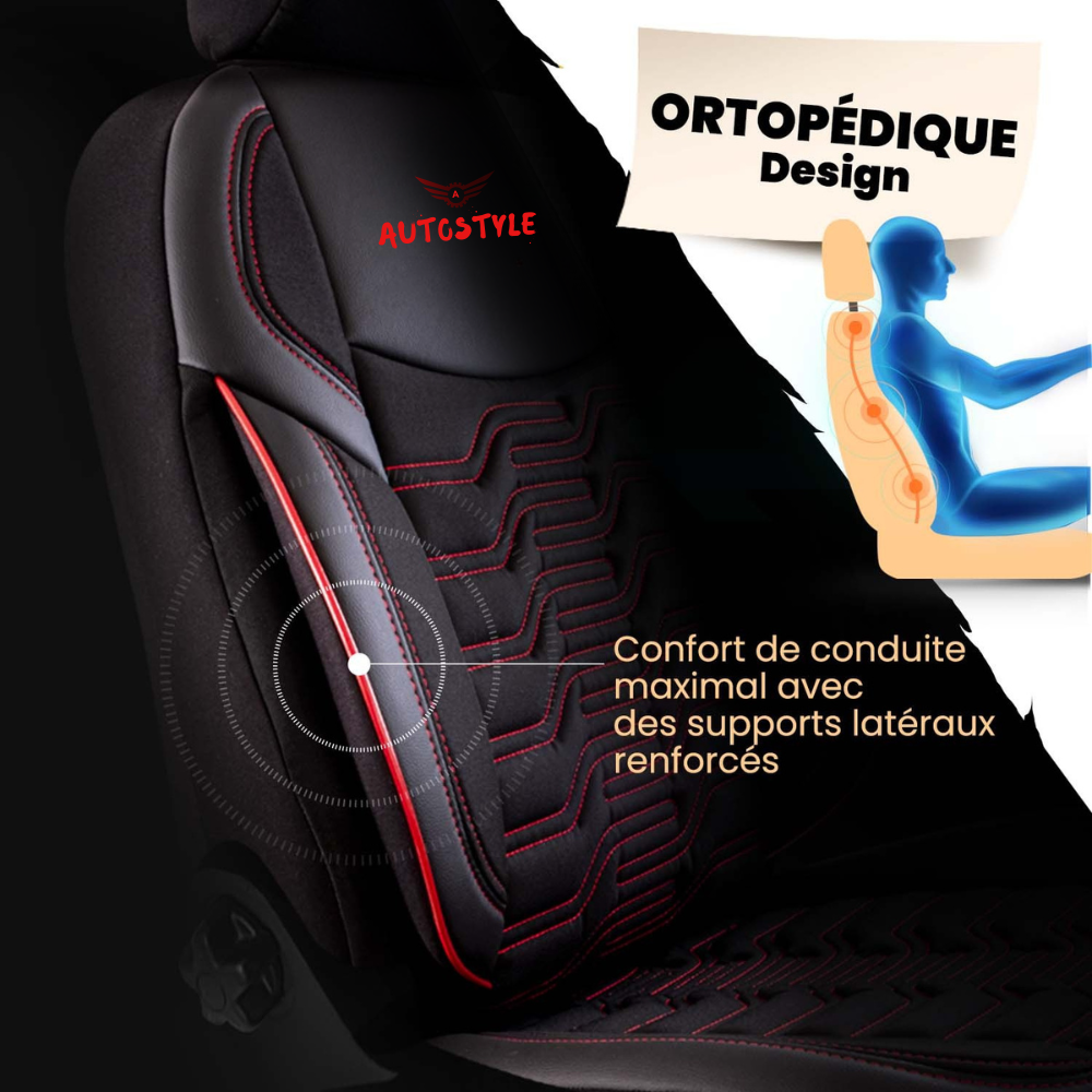 AutoStyle – مضاد للتعرق، أغطية مقاعد فاخرة التوب