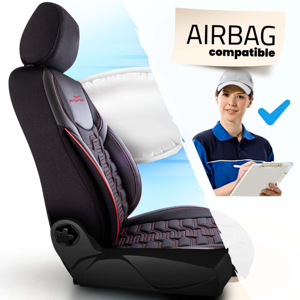 AutoStyle – مضاد للتعرق، أغطية مقاعد فاخرة التوب