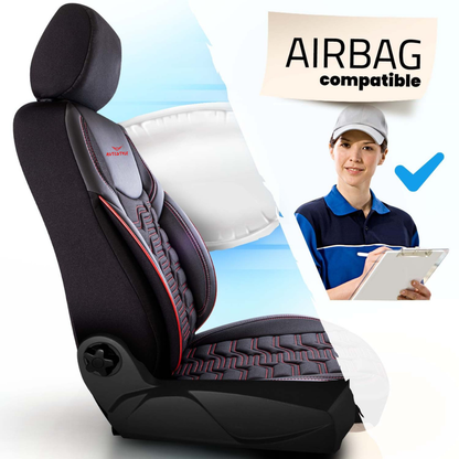 AutoStyle – مضاد للتعرق، أغطية مقاعد فاخرة التوب