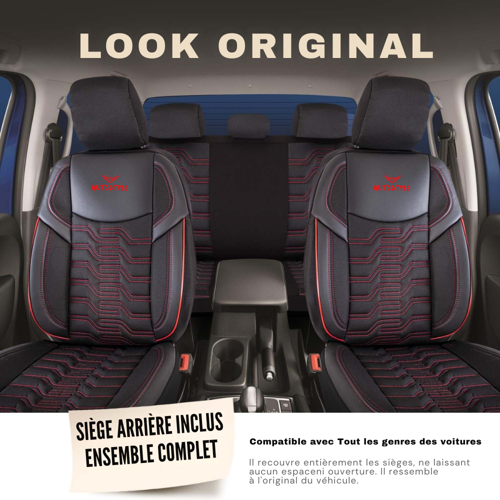 AutoStyle – مضاد للتعرق، أغطية مقاعد فاخرة التوب